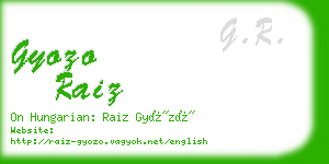 gyozo raiz business card